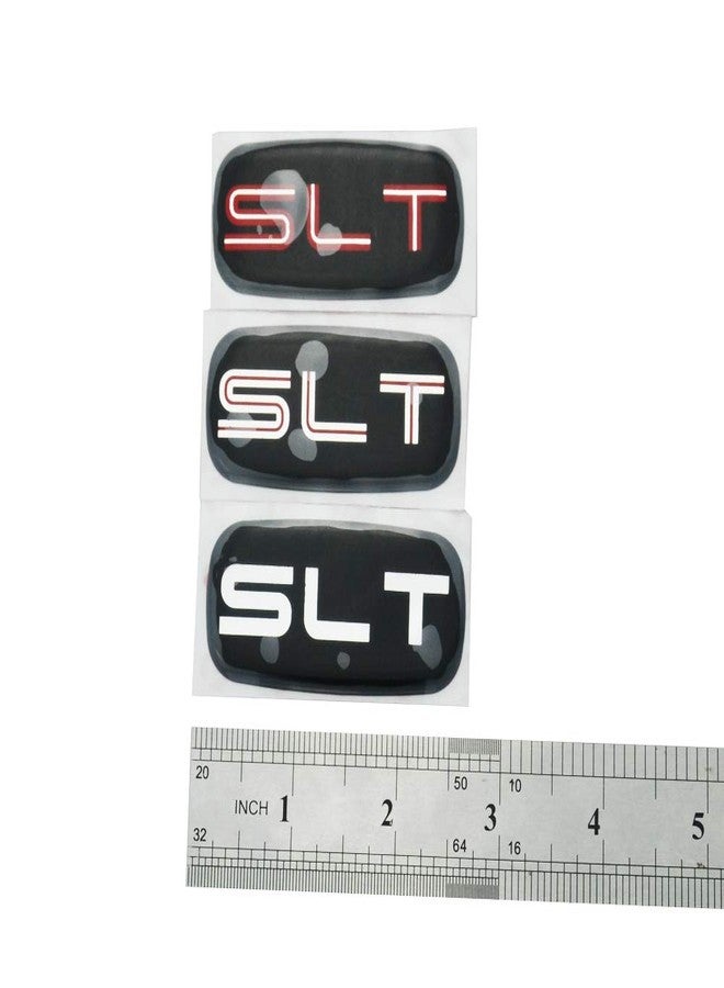 Aimoll طقم زوج من شعار كابينة SLT ثلاثي الأبعاد، لوحة اسم، شعار حرفي، بديل لعمود السقف لسيارات يوكون وسوبربان وسيرا من موديلات 95-07 (فضي/أسود) - Image 4